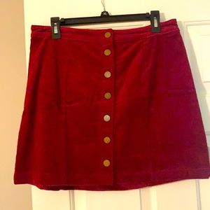 NWT Forever 21 Corduroy Mini Skirt  0X